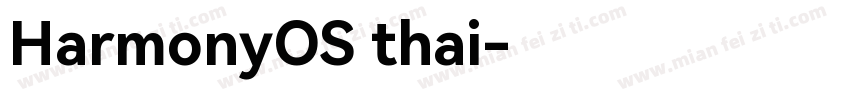 HarmonyOS thai字体转换